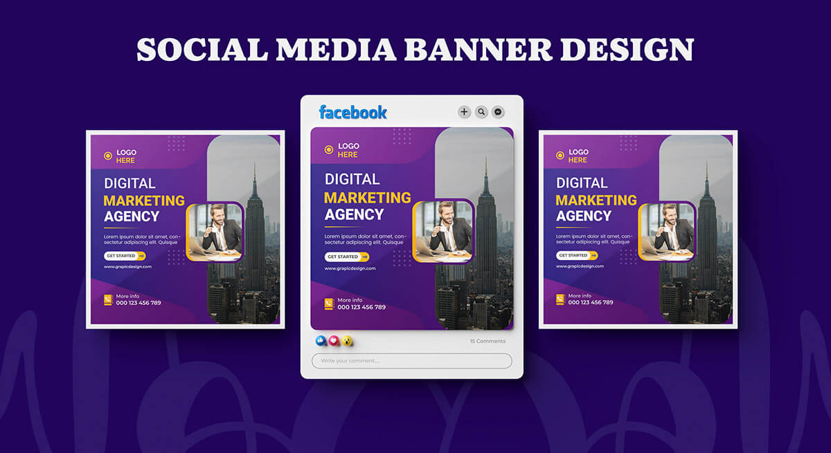 social media post banner design in Kenya opt