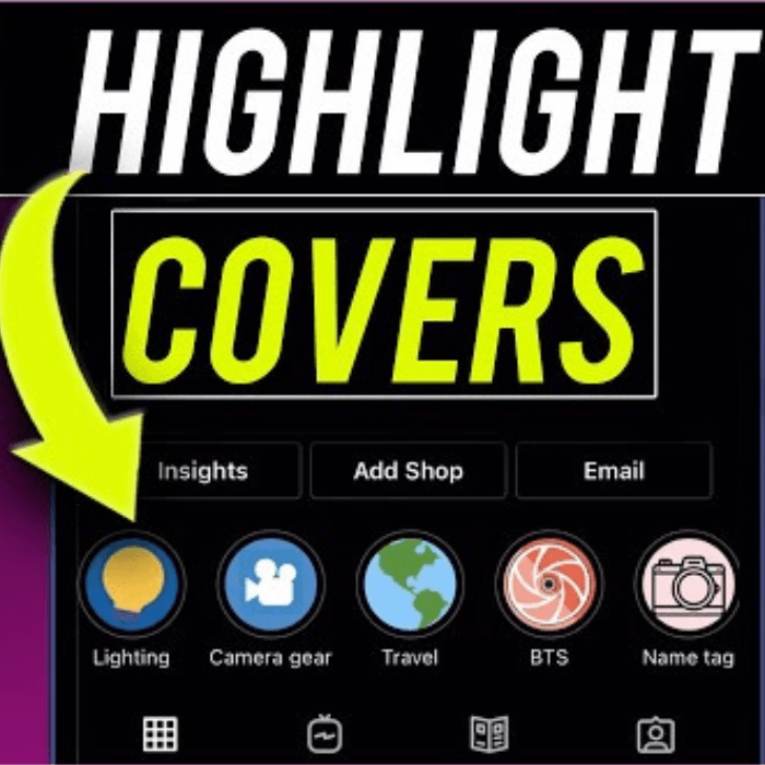 insagram highlight cover opt