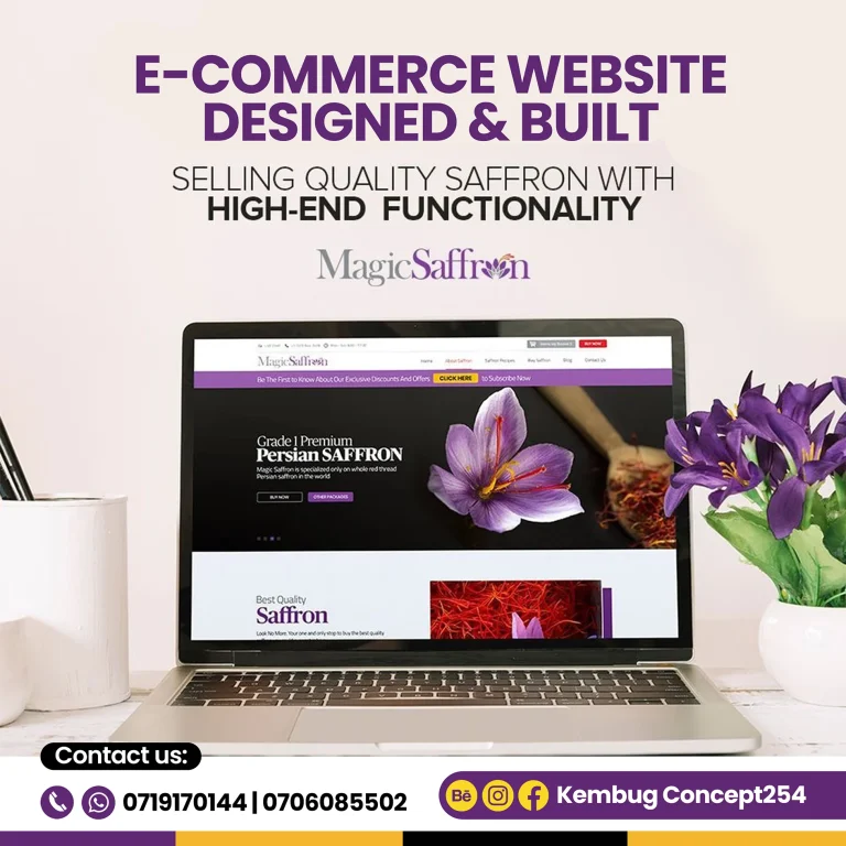 ecommerce website design in Kenya. Online shop in Kenya.