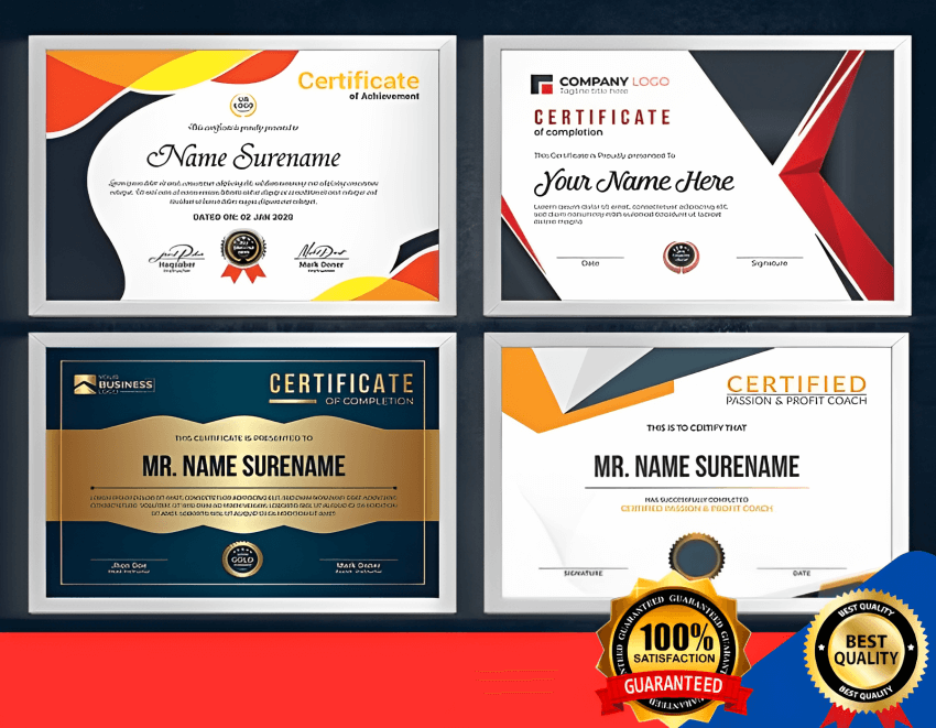 Certificate Design Services in Kenya