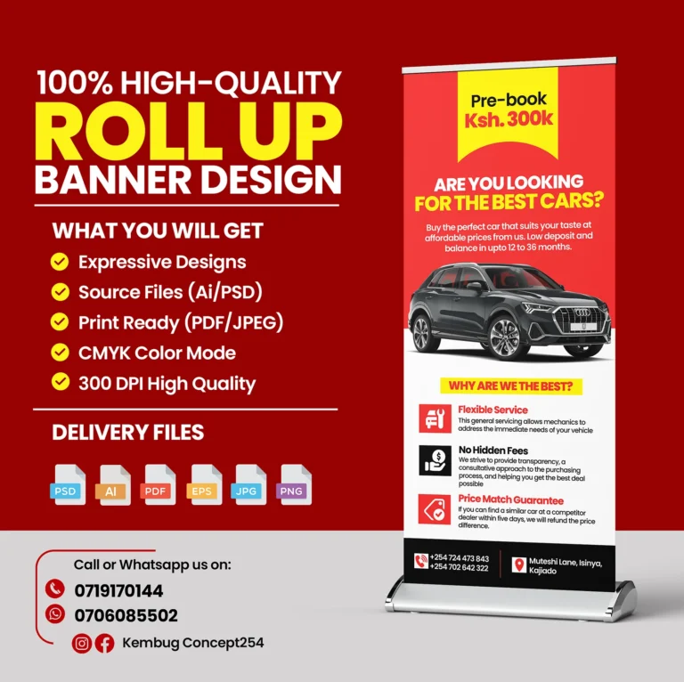 Roll up Banner Design In Kenya and Roll up Banner printing In Kenya