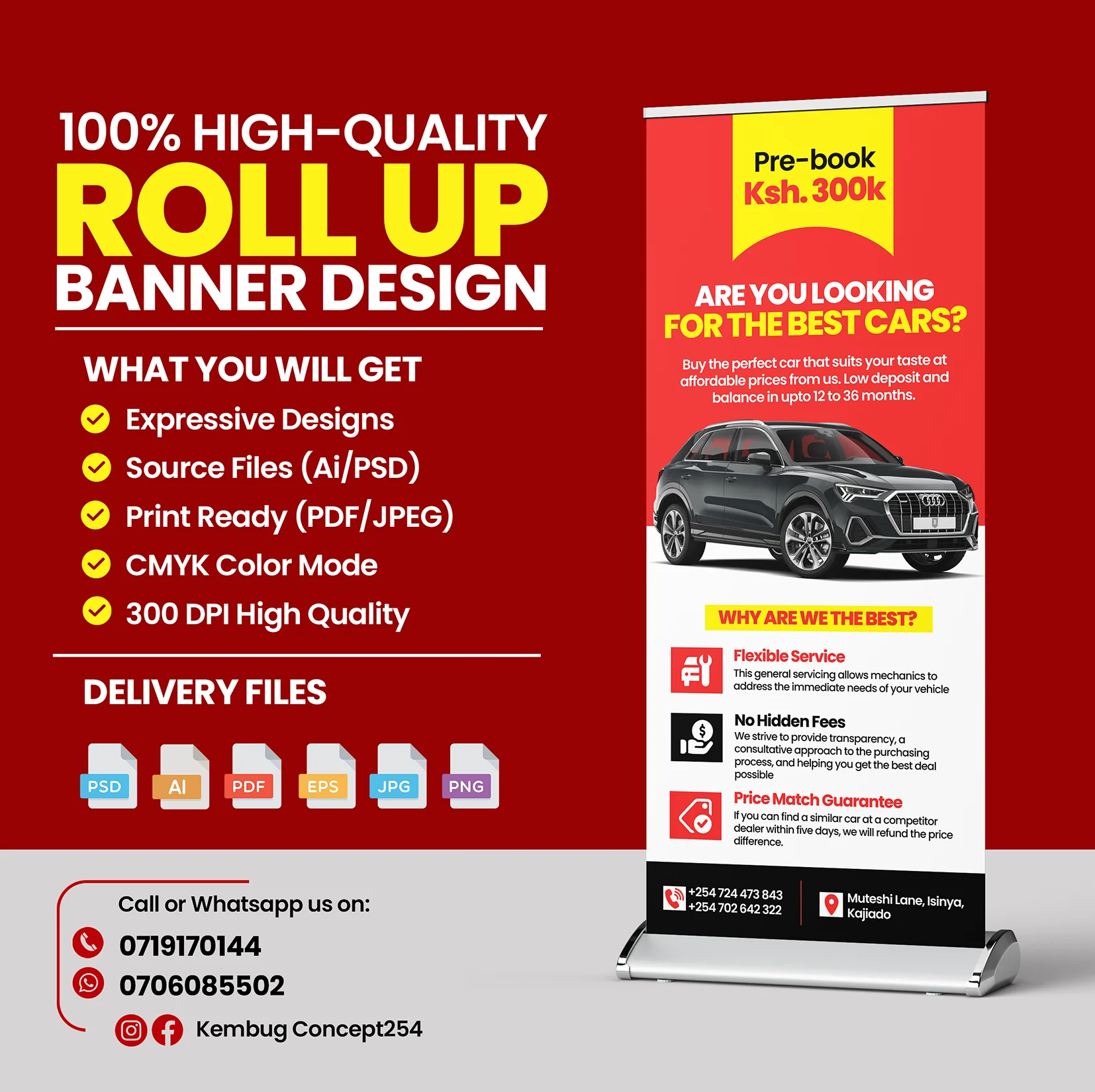 Roll up Banner Design In Kenya and Roll up Banner printing In Kenya