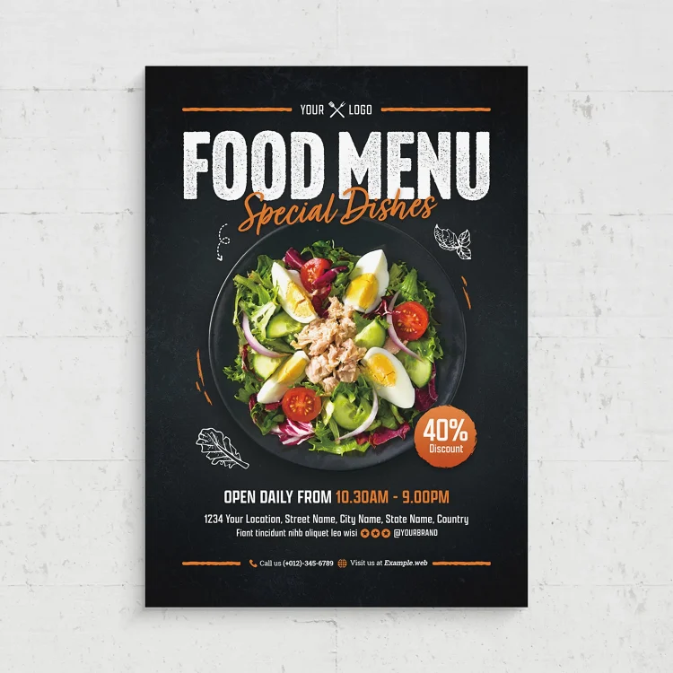 restaurant menu design in Nairobi