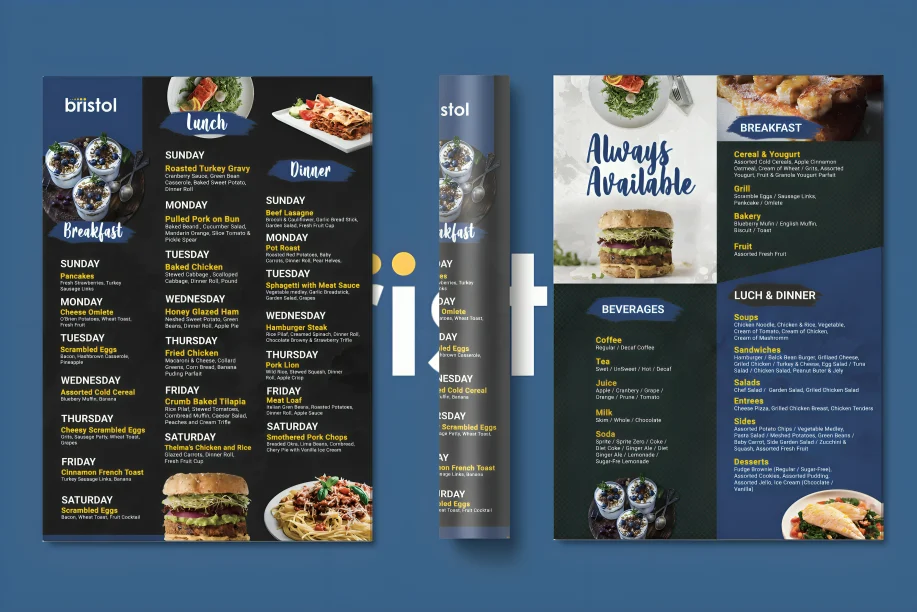 restaurant menu design in nairobi