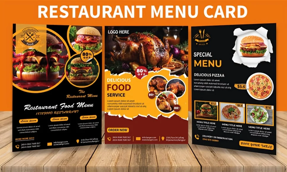 restaurant menu design in Nairobi